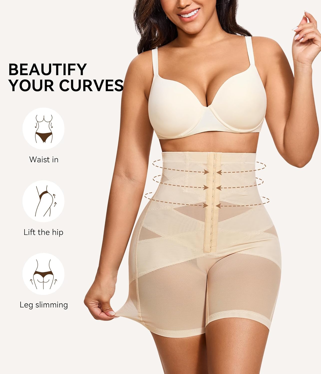 Shapewear Shorts for Women Faja Tummy Control Body Shaper Underwear High Waist Compression Panties Thigh Slimmer - Image 4