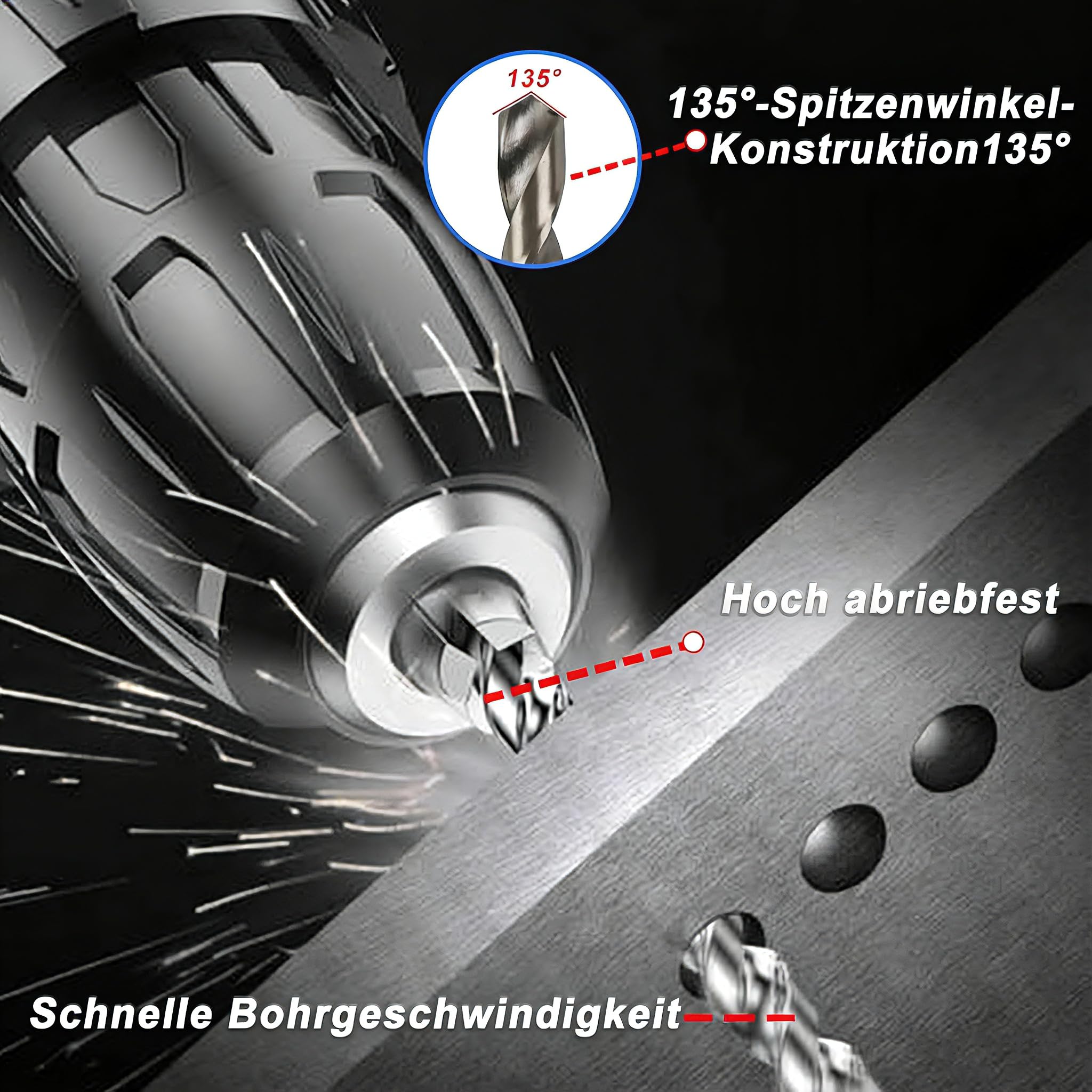 Helicoil Gewindereparatur Set 131-teilig HSS – Komplettset für M5, M6, M8, M10, M12 mit Spiralbohrern, T-Griffen & Metallbox | Für Auto, Motorblock, Getriebe & Maschinenreparatur