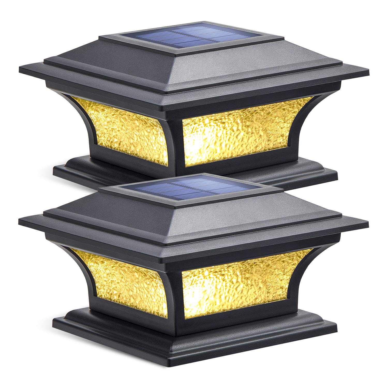 Buy Siedinlar Solar Post Lights Outdoor Glass LED Fence Cap Light 2