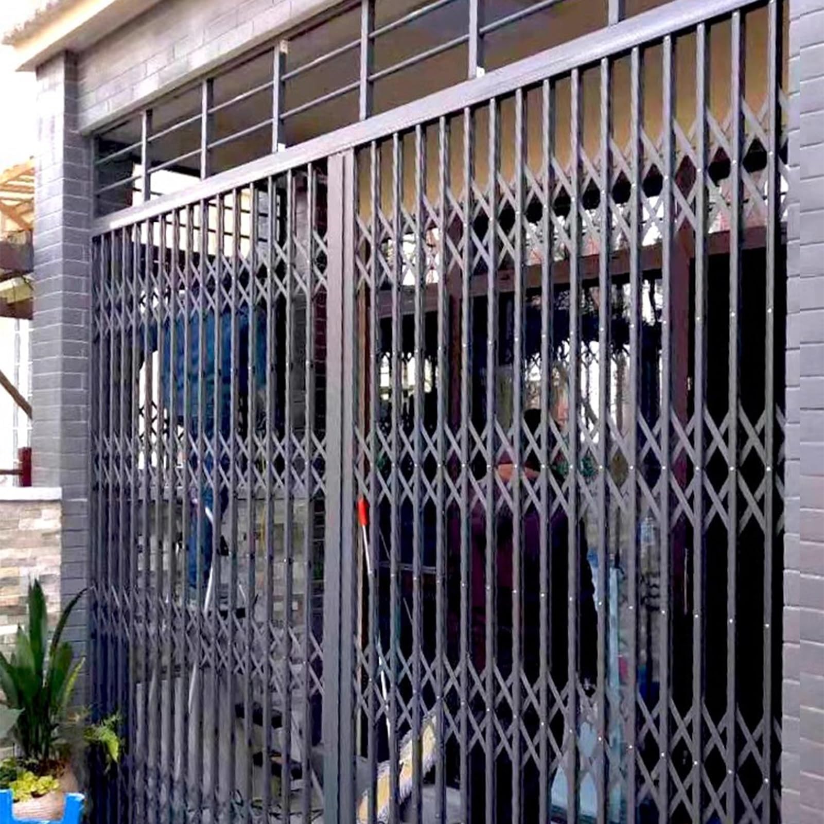 Protectores de seguridad retráctiles para ventanas con bloqueo antirrobo, barra de ventana resistente, puerta de protección de empuje y tracción automática para seguridad del hogar y la oficina