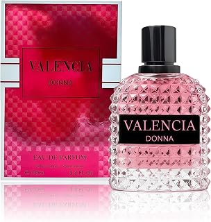 Valencia Donna Women's Perfume, Noteds with Amber Floral Jasmine, Bourbon Vanilla & Woods Oriental Fragrance Gift for Women, Eau De Parfum Spray with Elegant 100ml Bottle