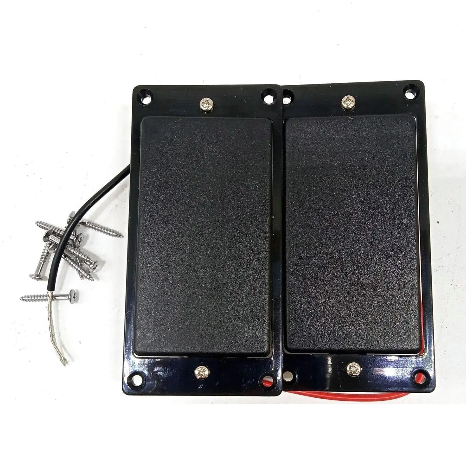 Pastilla De Guitarra Eléctrica Profesional Juego De Pastillas Humbucker | Reemplazo/actualización de puente y mástil de cerámica de doble bobina negra encapsulada