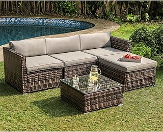 10 Corner Garden Gazebo Ideas to Use Space Smartly 65 COSIEST 5-Piece Outdoor Furniture All-Weather Mottlewood Brown Wicker Se...