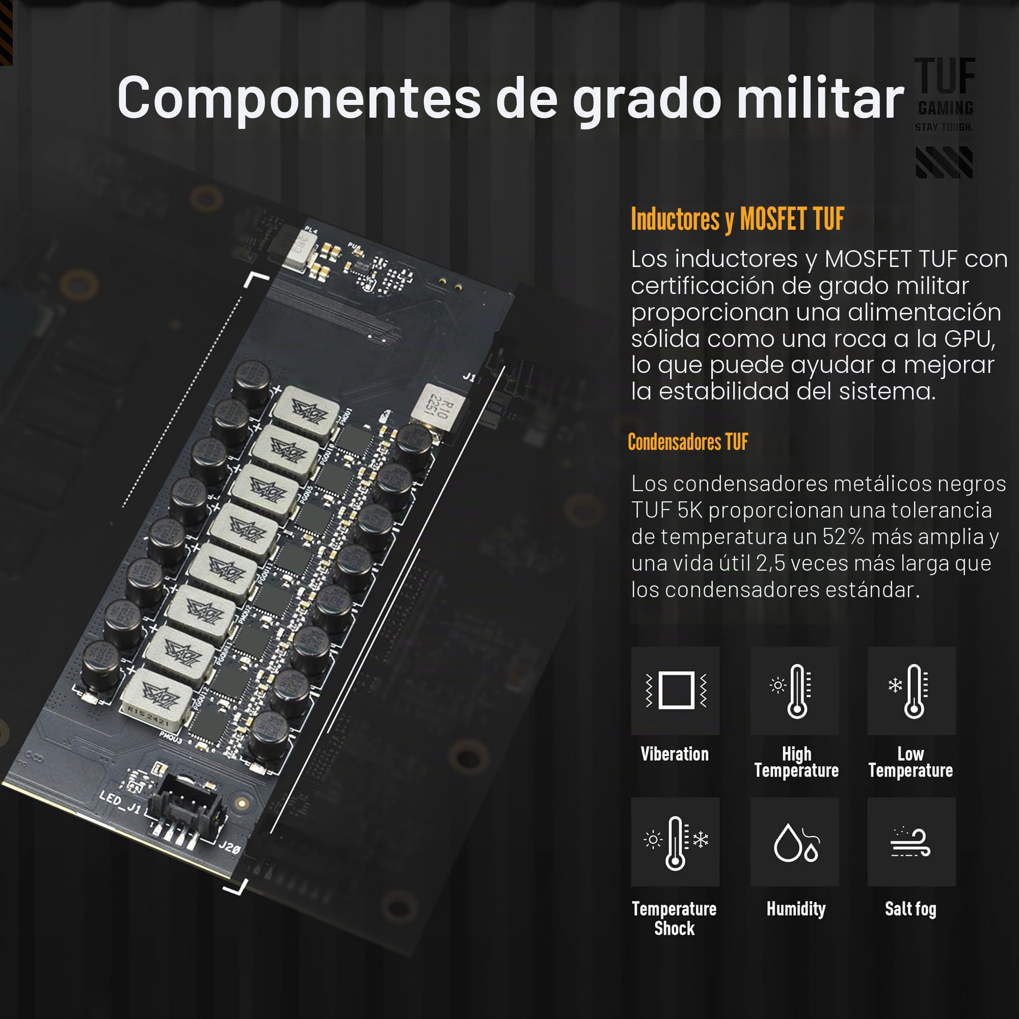ASUS TUF Gaming - Tarjeta gráfica GeForce RTX™ 5080 de 16 GB GDDR7 OC Edition