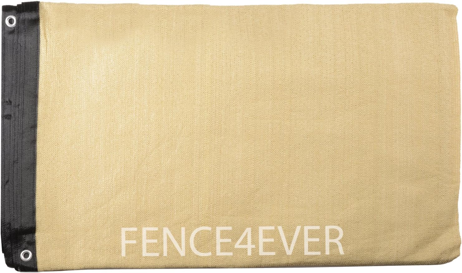 5'x50' 5ft Tall 3rd Gen Tan Fence Privacy Screen Windscreen Shade Cover Mesh Fabric (Aluminum Grommets) Home, Court, or Construction