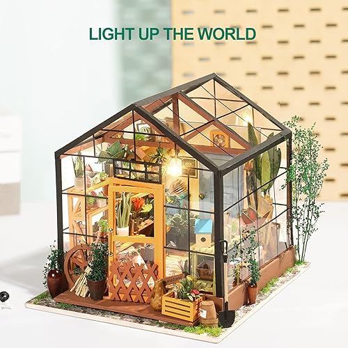 Miniatura 7 de RoWood Kit de rincón de libros, casa de muñecas en miniatura, kits de casa pequeña para construir para vivir