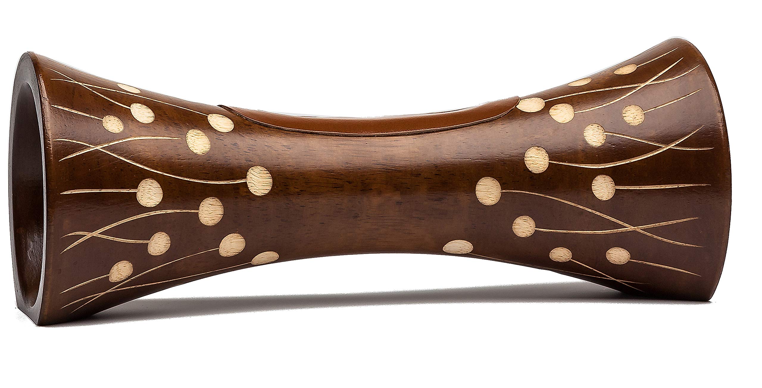 mangobeat® - Enceinte écologique et Universelle en Bois - Amplification de Tous Les Smartphones sans électricité - «Marron Perle» 25 cm