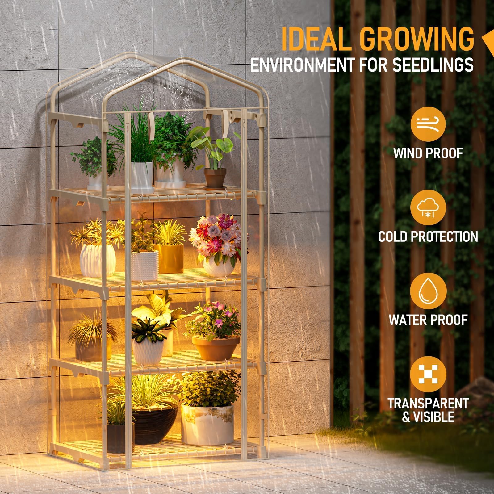 Amazon.com : SPECILITE Indoor Greenhouse with Grow Lights