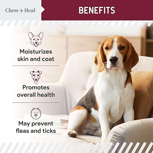 Miniatura 3 de Prevención masticable de pulgas y garrapatas para perros, 180 deliciosos masticables suaves, fabricados en Estados Unidos, defensa natural para