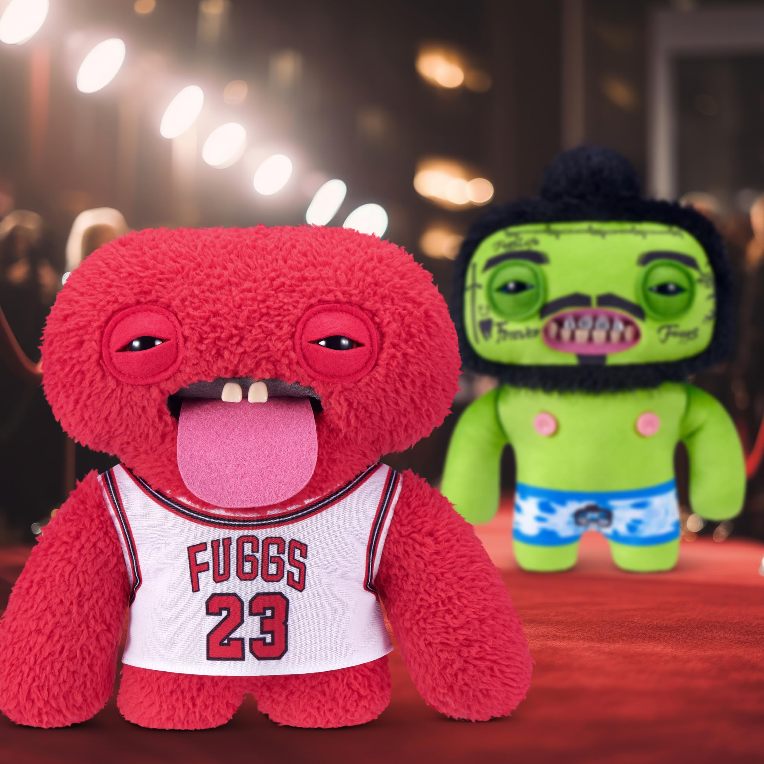 Fuggler Fugg Stars 9-Inch Plush Toy (Chunky Mcdunky) by ZURU, Funny Ugly Monster Stuffed Animal with Human-Like Teeth - Image 4