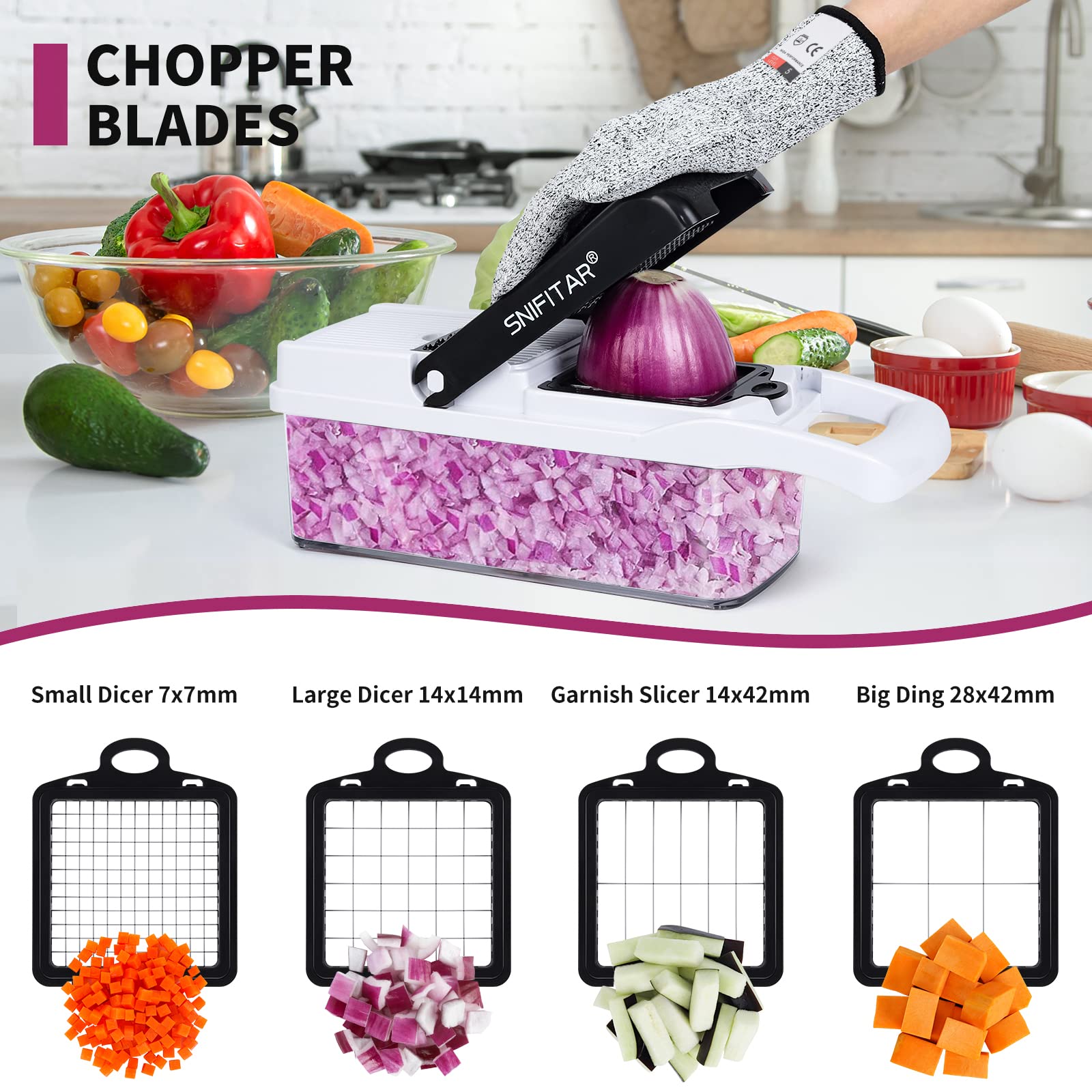 Buy 24 in 1Vegetable Chopper Pro Onion Chopper Food Chopper, Dicer
