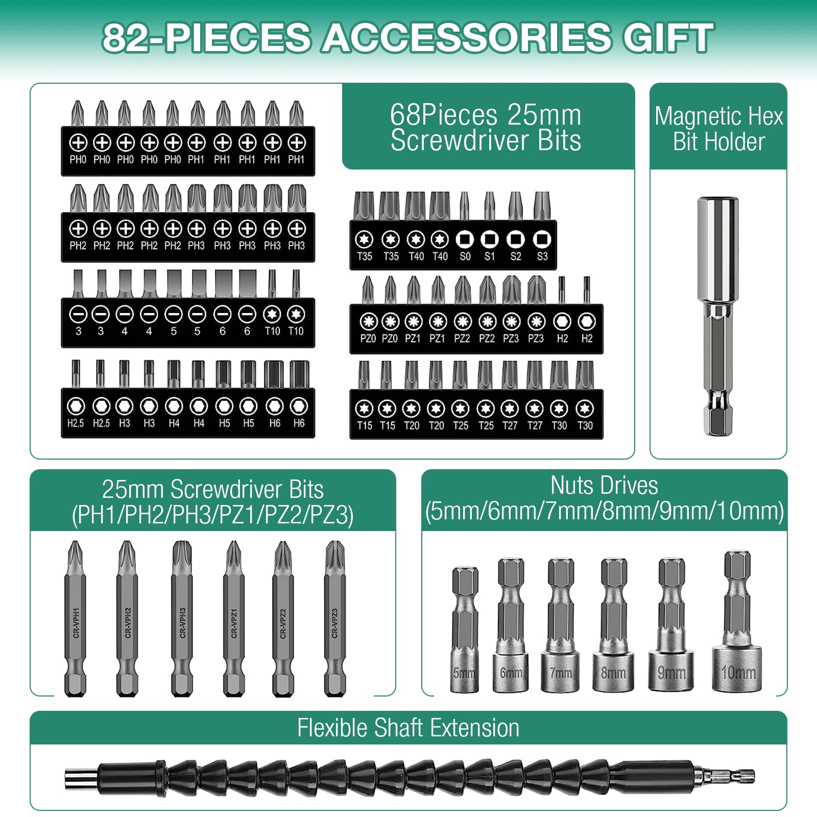 POSENPRO 8V Cordless Electric Screwdriver - Image 2