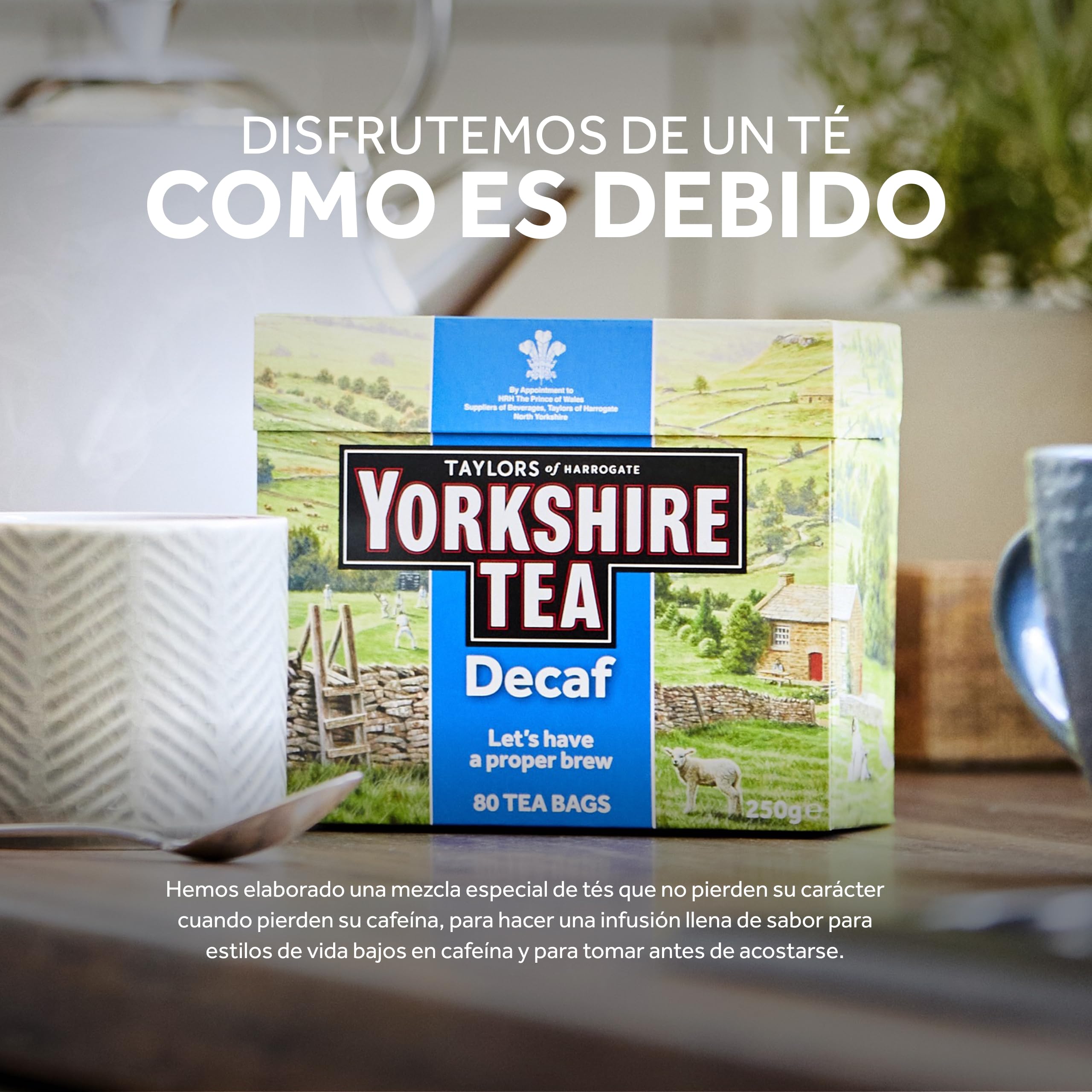 Yorkshire Tea Té Negro Descafeinado 160 Bolsitas