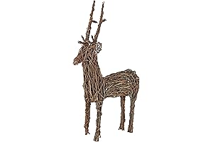 Charming Wooden Deer Christmas Decor