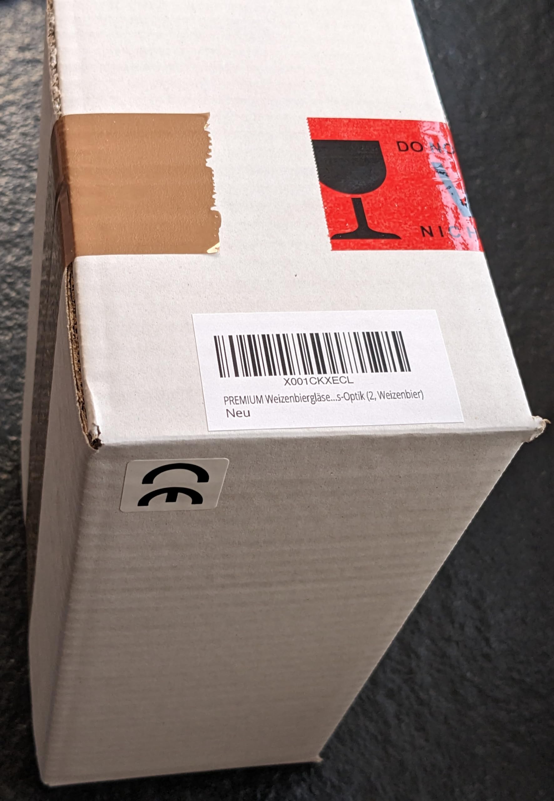 Pfalzkind Szklanki do piwa pszenicznego klasy premium, tworzywo sztuczne, nietłukące, wielokrotnego użytku, nadają się do mycia w zmywarce, na kemping, do barów i dyskotek – bez BPA, wygląd szkła (2,