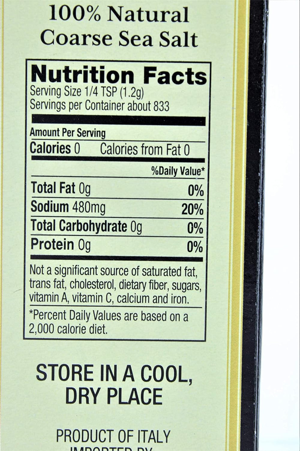 Alessi Kosher Sea Salt, 36.8000-ounces (Pack of6)