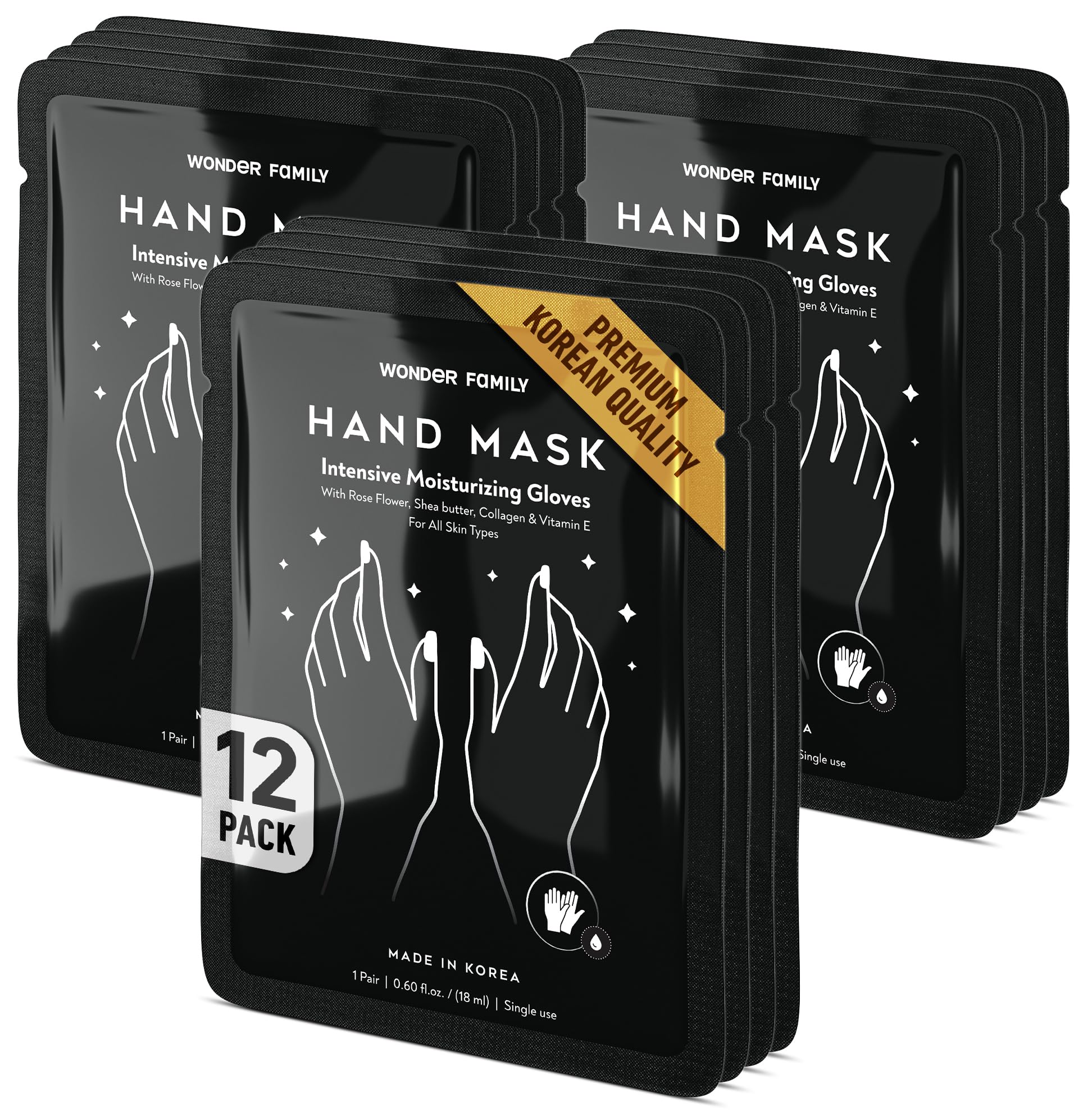 Korean Hand Masks Moisturizing Glove for Dry Hands Hand Moisturizer  Gloves for Women, Men Hand Therapy Gloves with Collagen, Rose Oil, Shea  Butter