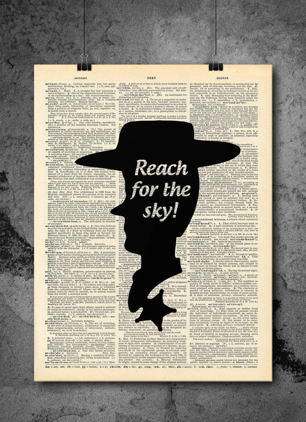 Woody Toy Story Quote Wall Art - Vintage Art - Authentic Upcycled Dictionary Art Print - Home or Office Decor - Inspirational And Motivational Quote Art