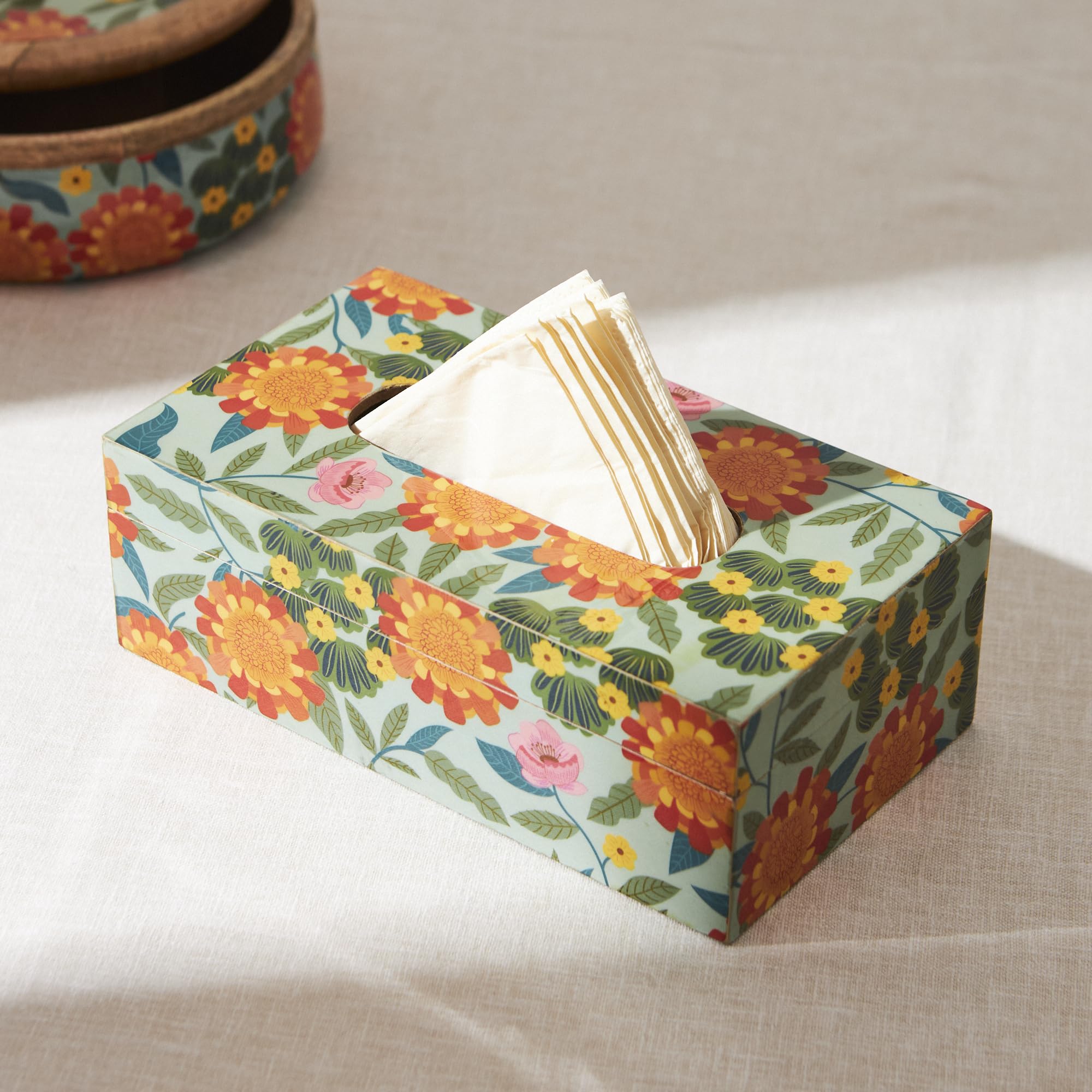 Marigold Tissue Box | Wood-image-26