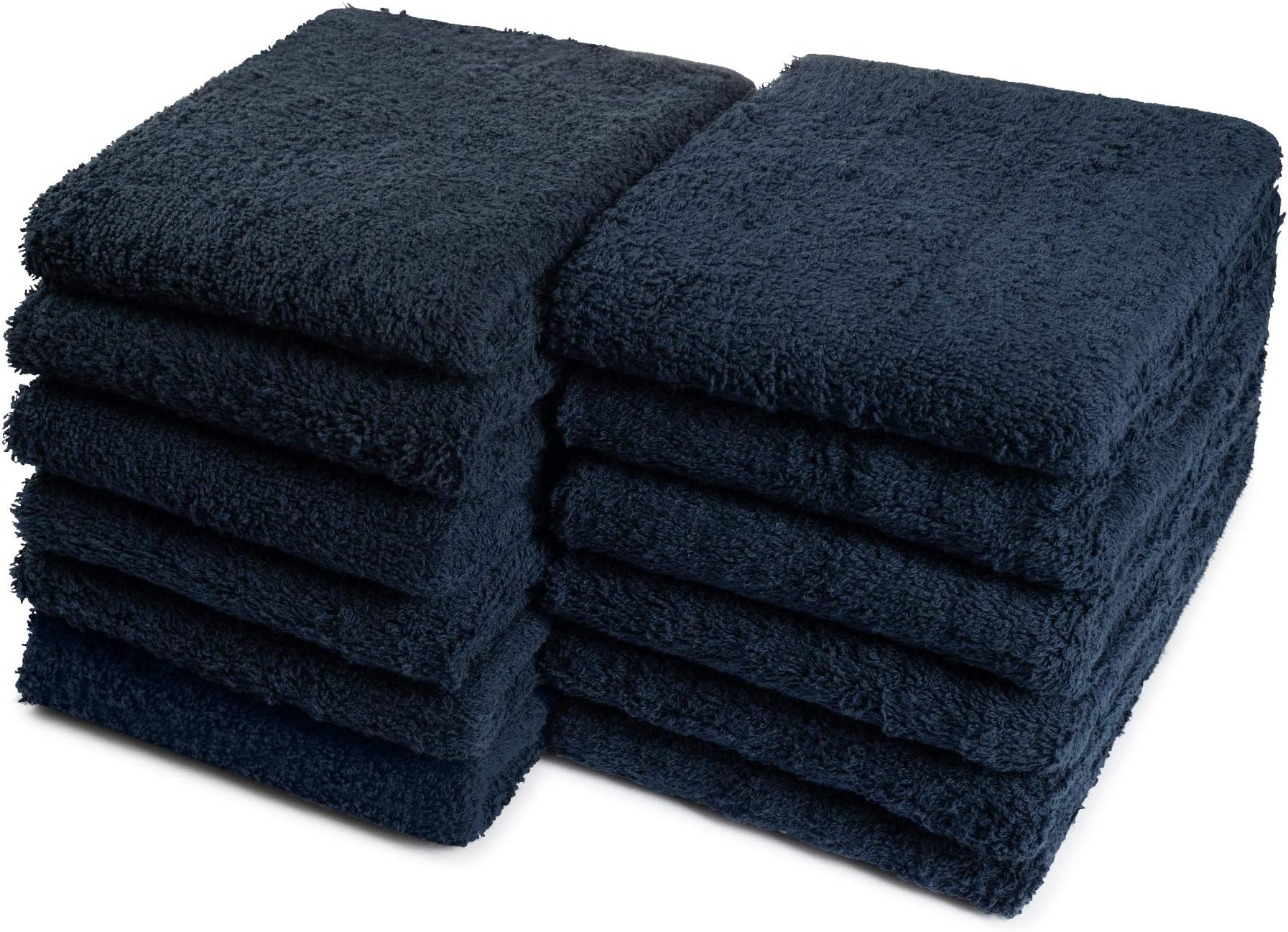 Groko TextilesCar Care Essentials Wash Dry and Detail Towels, Navy, Set of 120, 100% Ring Spun Cotton, 16” X 27”, 4.25 lbs. per dz. Heavy Thick, Premium Multi-Purpose Towels