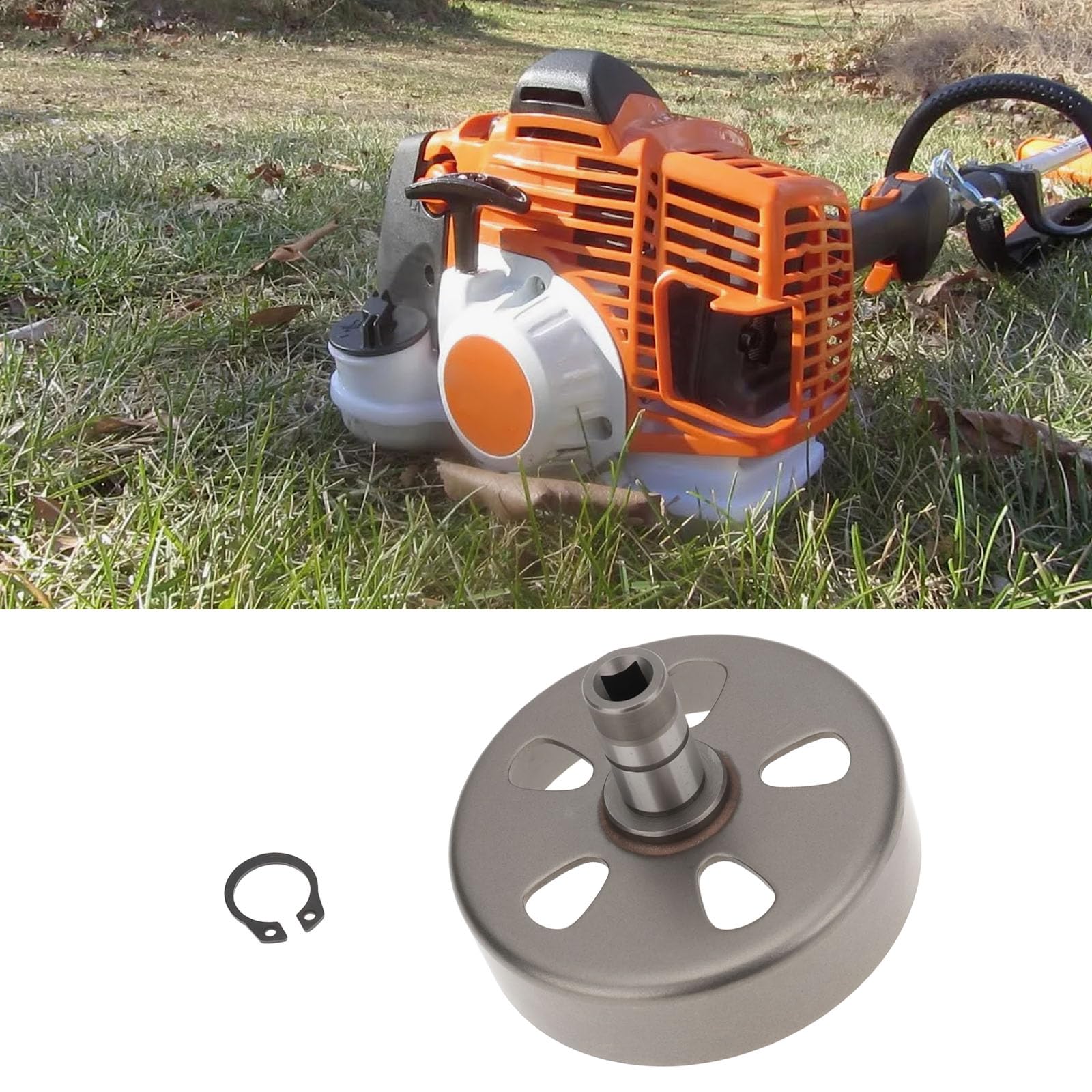 EMSea Bęben sprzęgła z klipsem kołowym 4180-160-2900 41801602900 kompatybilny z Stihl FS90 FS110 FS130 HL100