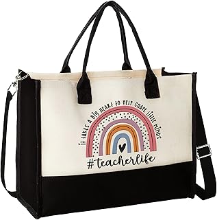 Teacher Gifts for Women - Teacher Appreciation Gifts - Cool Gifts for Teachers Women - Funny Teacher Gift Ideas - Teacher Birthday Gifts - Gift for Teacher Tote Bags for Women - Teacher Tote Bag