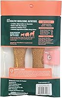 Vista 2 de Wholesome Pride Masticables naturales y saludables para perros, paquete de 2 unidades, para perros pequeños, sabor a tocino