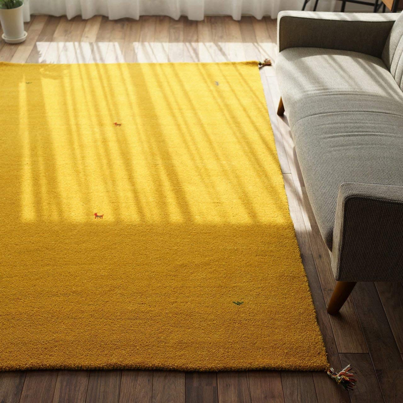 Amazon | サヤンサヤン 手織り ギャベ ラグ カーペット SW01 200x250 3