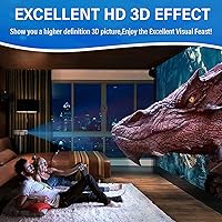 Vista 3 de Gafas RF 3D, obturador activo RF 3D gafas recargables adecuadas para proyectores de TV RF 3D, gafas RF 3D para Sony Epson Toshiba Sharp, compatibles