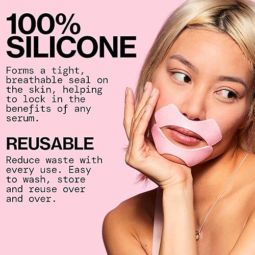 Miniatura 4 de Pacifica Beauty  Máscara de línea de labios reutilizable  100% silicona  Sellado al vacío y efecto de elevación  Minimiza líneas finas + arrugas