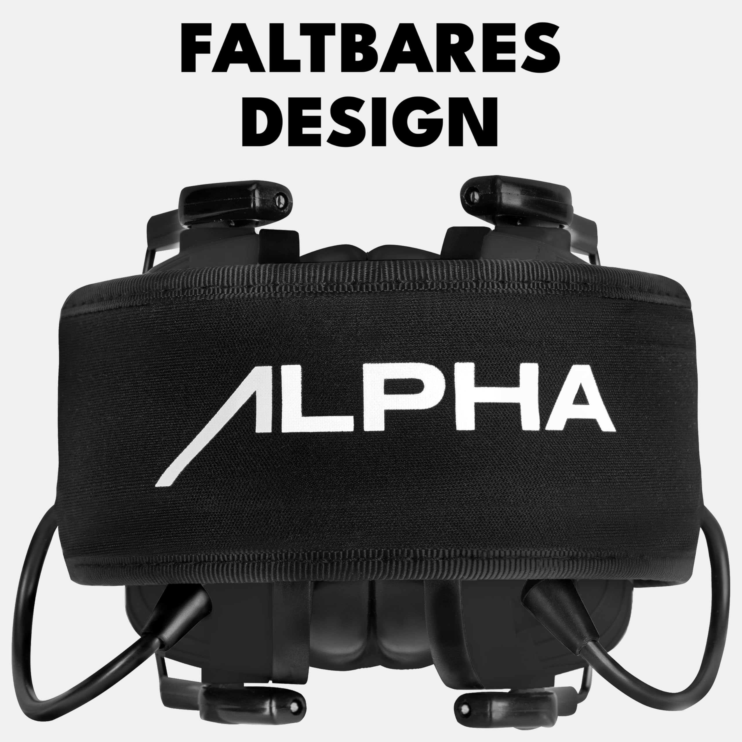 ACE Alpha Capsule Gehörschutz - Aktiver Ohrschutz für Arbeit/Jagd/Schießen - EN 352 - Schwarz