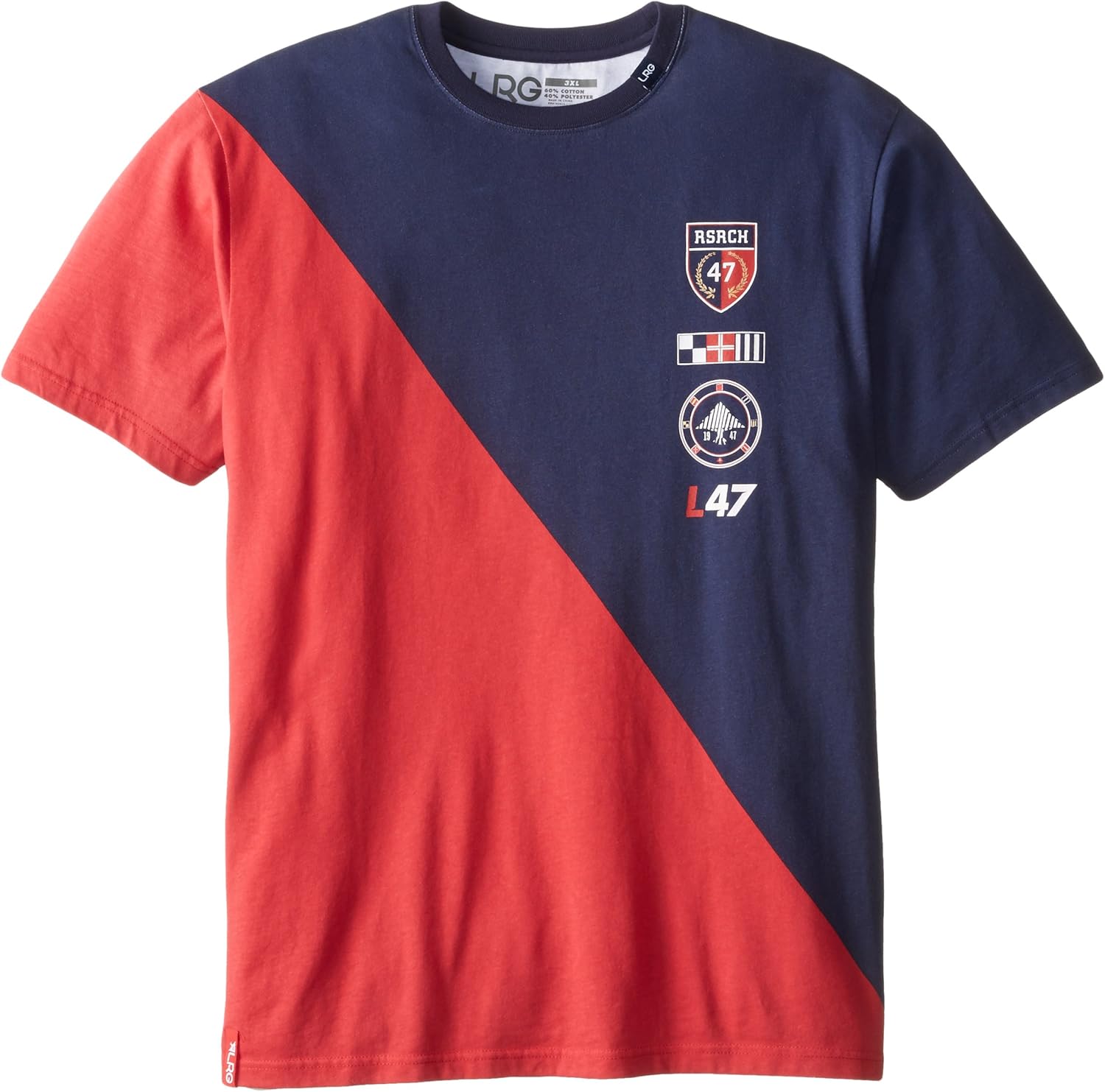 LRG Men's Big-Tall Captain Short Sleeve Knit T-Shirt