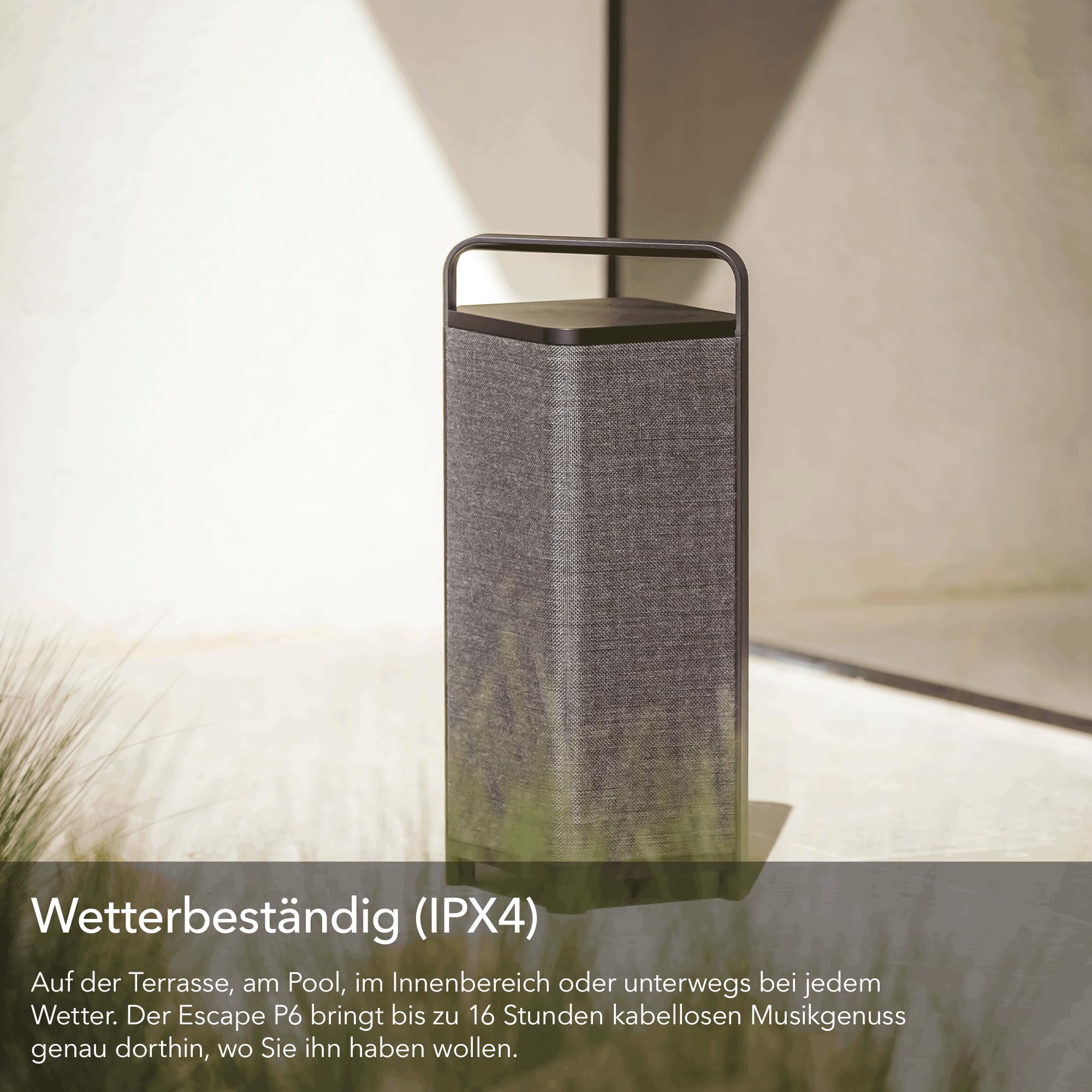 ESCAPE P6 BT przenośny głośnik Bluetooth, 60 W, czas pracy akumulatora 16 h, subwoofer, czarny