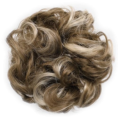 onedor Señoras rizado ondulado sintético o Messy Plato extensión rizada moño de pelo Coletero Moño Bandeja Ponytail, #122