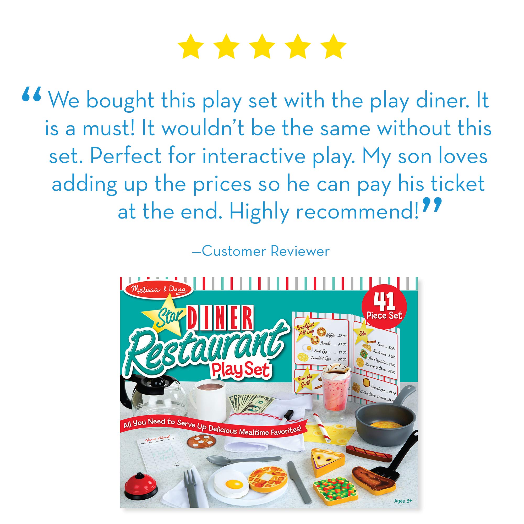 melissa and doug diner food