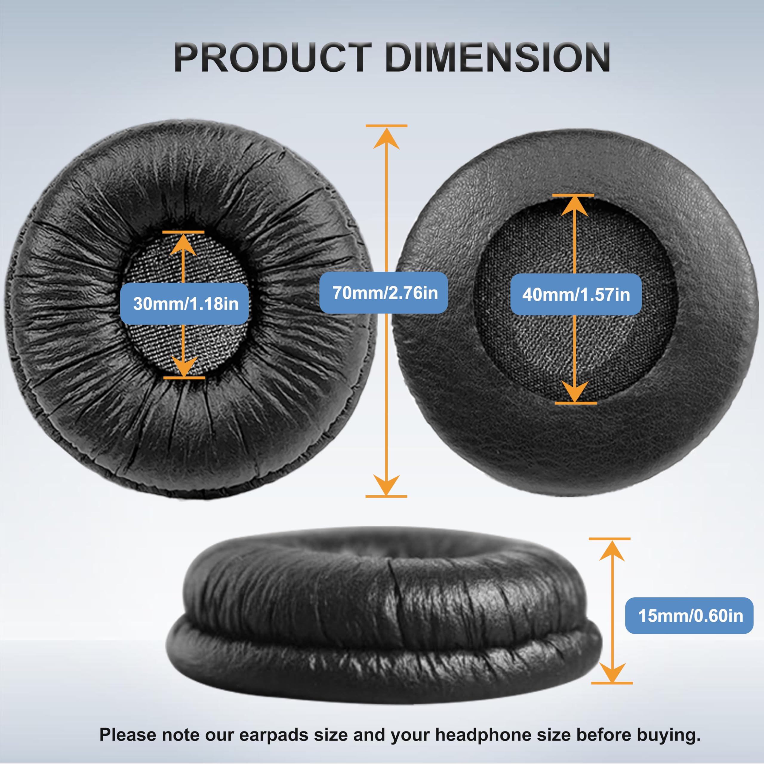 Amazon.com: 70MM Earpads Replacement Ear Pads for Sony Headphones