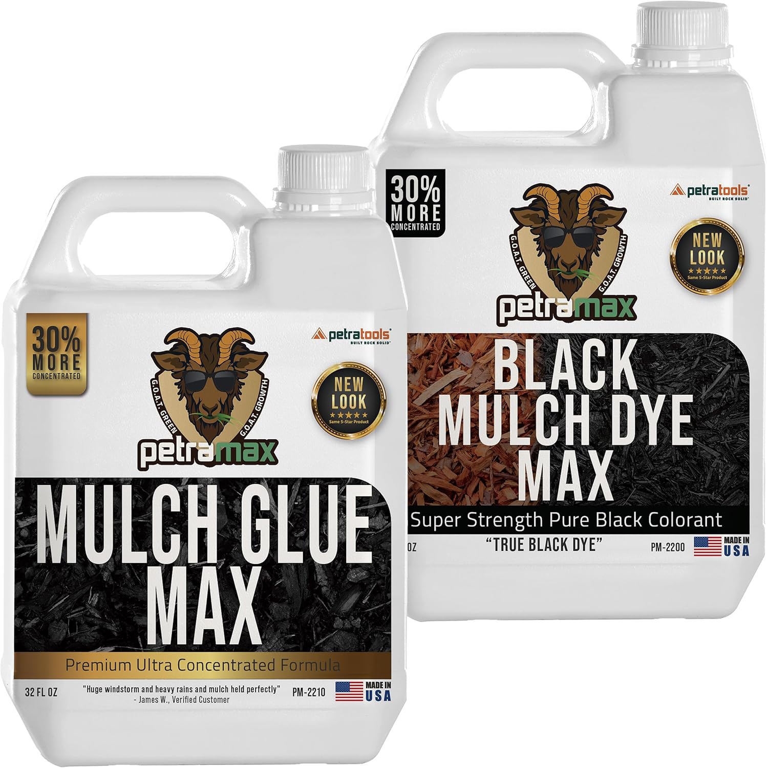 Mulch Glue Max & Black Mulch Dye Mulch Glue for