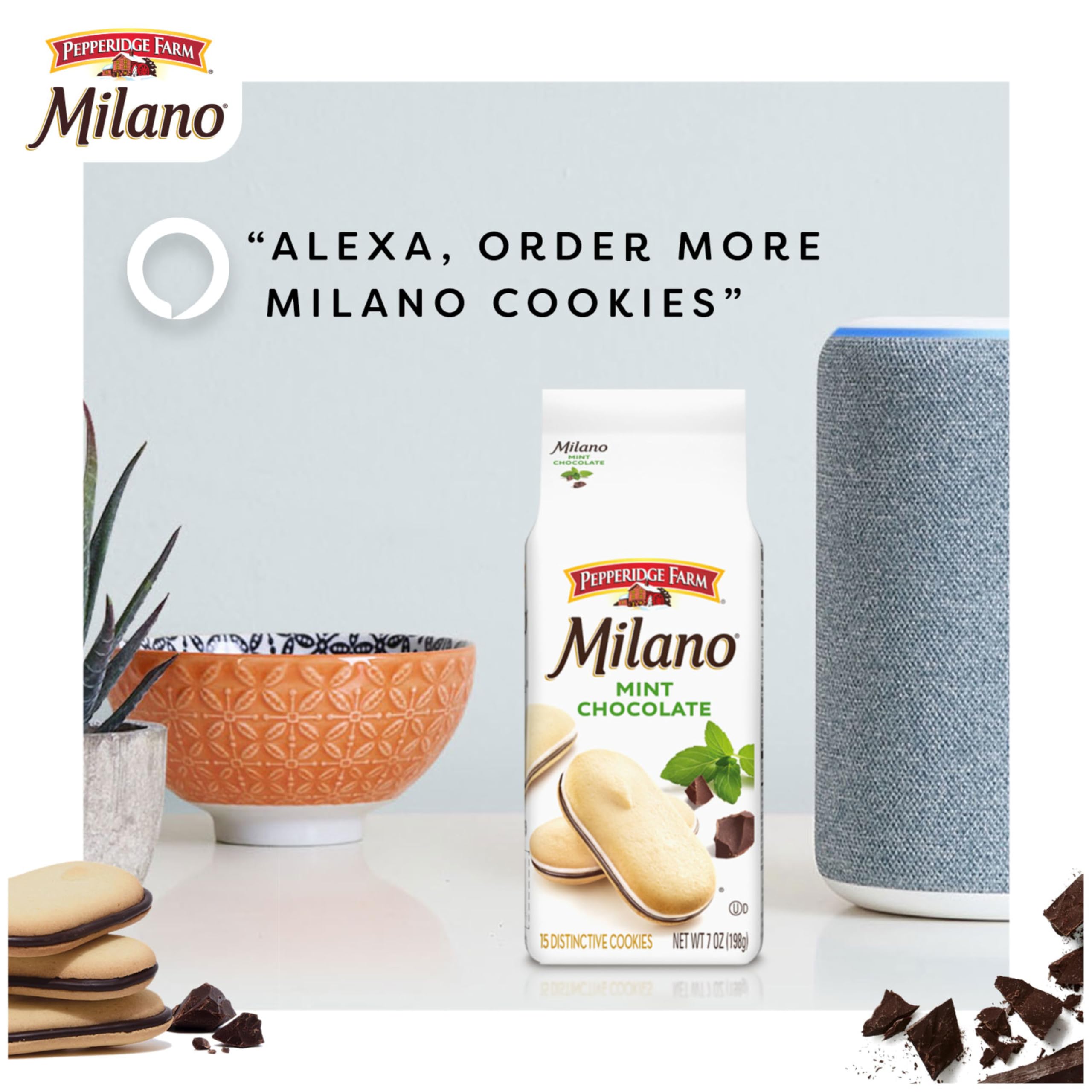 Amazon.com : Pepperidge Farm Milano Mint Chocolate Cookies, 7 OZ