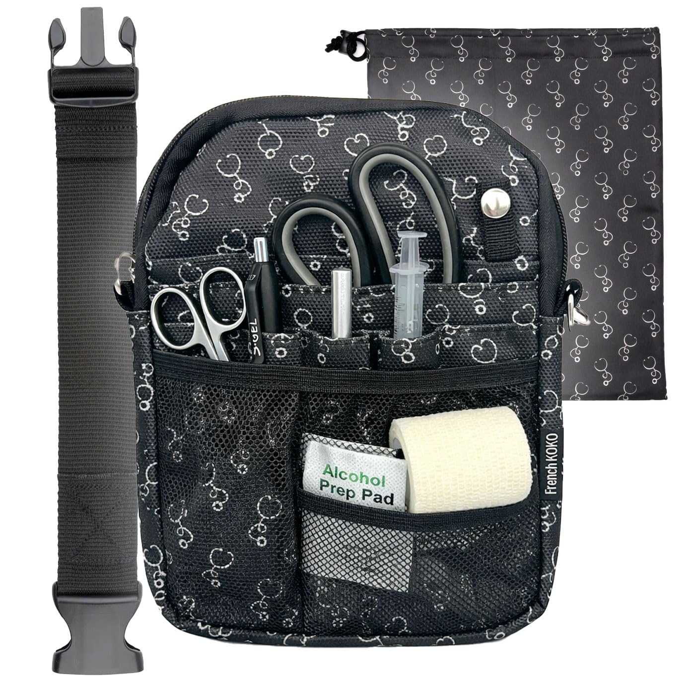 French KOKO Vertical Nurse Fanny Pack