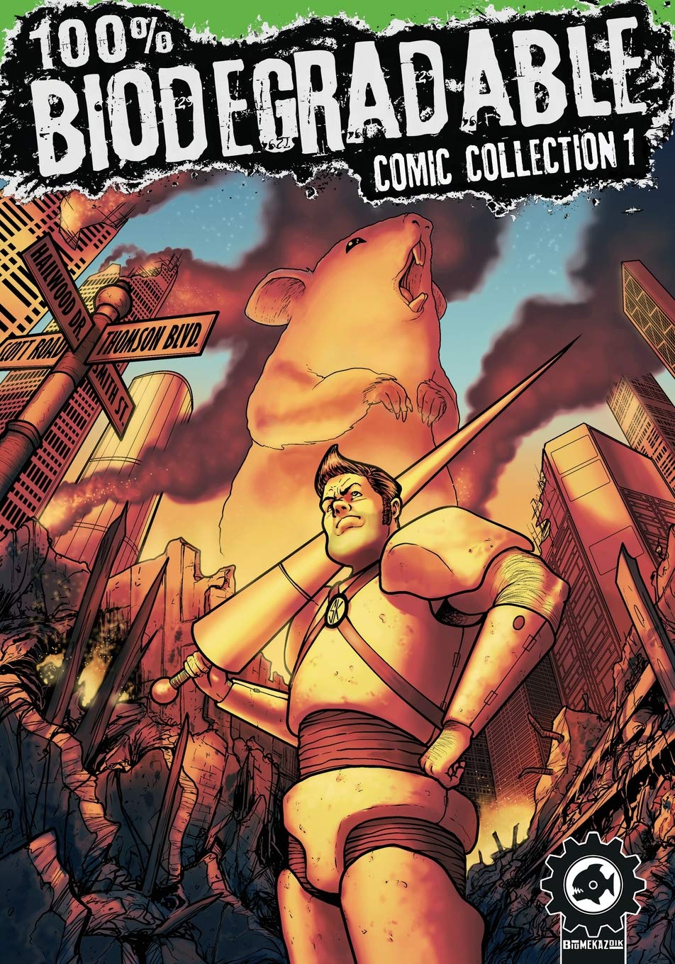 100% Biodegradable Comic Collection: An action packed sci fi adventure comics anthology from creators around the globe.