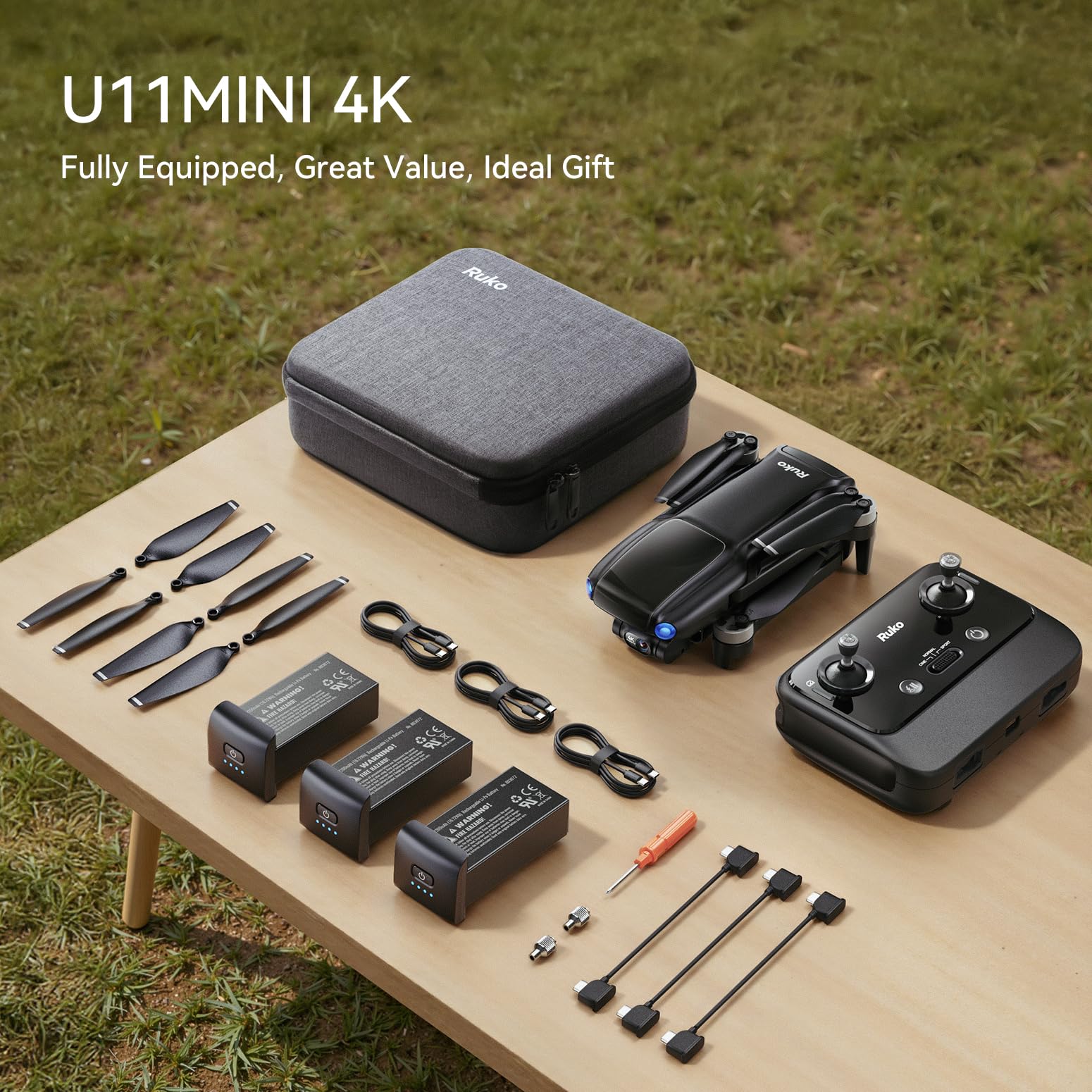 Ruko U11MINI 4K GPS Drone with Camera for Adults (96-Min Flight) photo 4