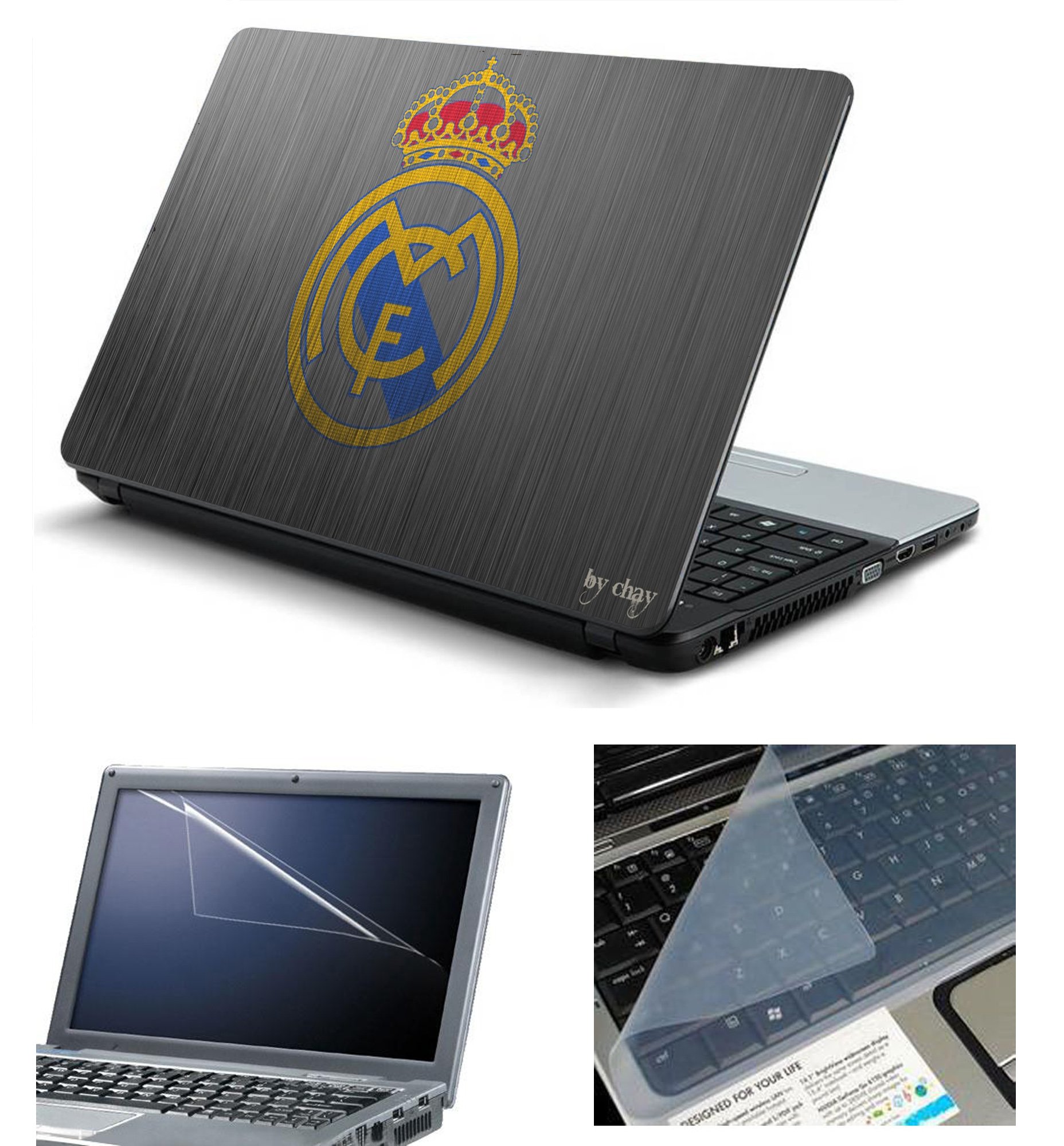 Namo Art 3in1 Laptop Accessories Combo Kit - Laptop Skins 15.6 inch Stickers with Laptop Screen Protector and Laptop KeyGuard for All Laptop - Notebook HQ1078 Real Madrid Metal fc Large3in1HQ1078 (B01MSELFLZ) Amazon Price History, Amazon Price Tracker