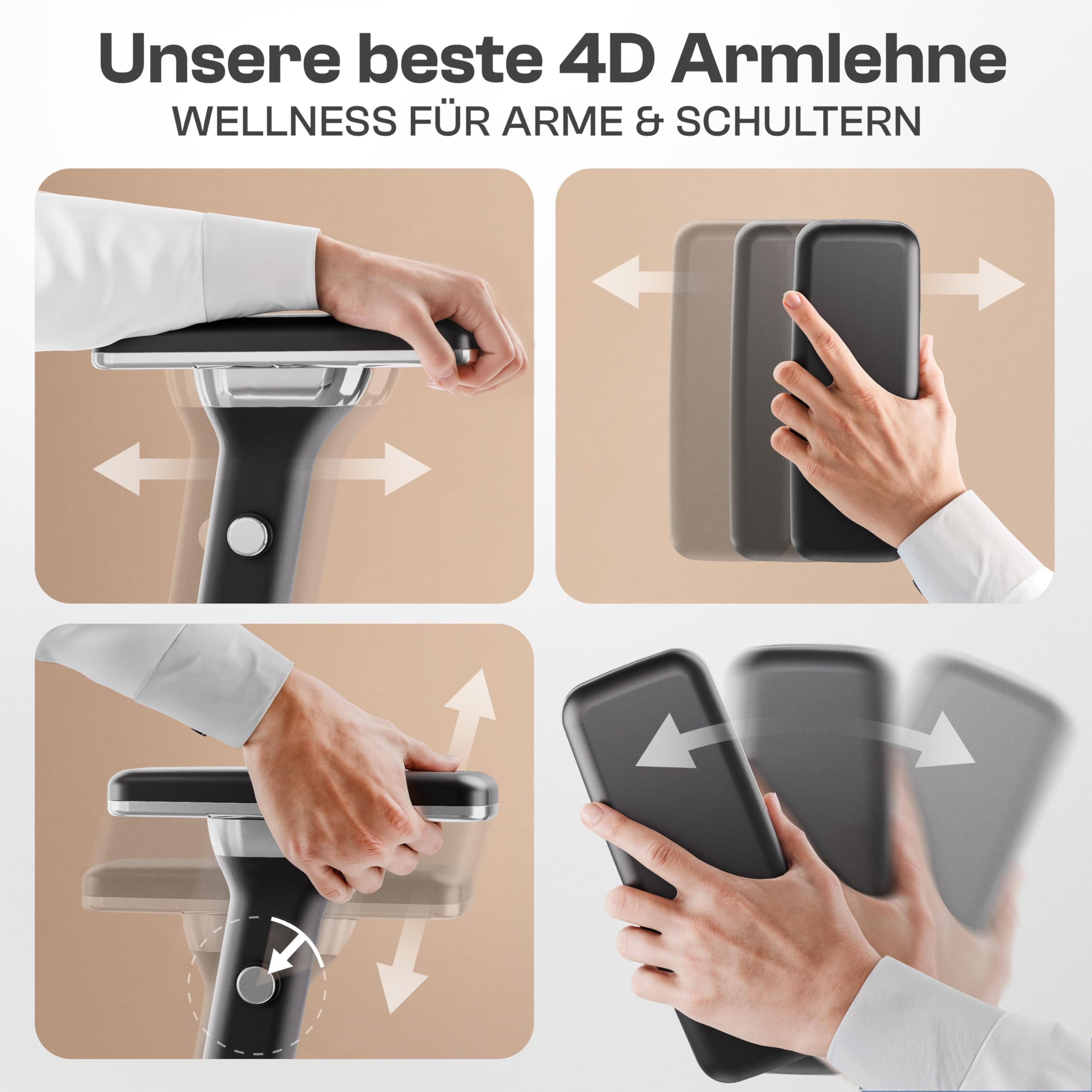 Merlin Bürostuhl Ergonomisch [VERGLEICHSIEGER] Drehstuhl 150kg | Schreibtischstuhl Ergonomisch | Komfortabler Gaming Stuhl | Bürostuhl Testsieger für höchsten Komfort und Ergonomie