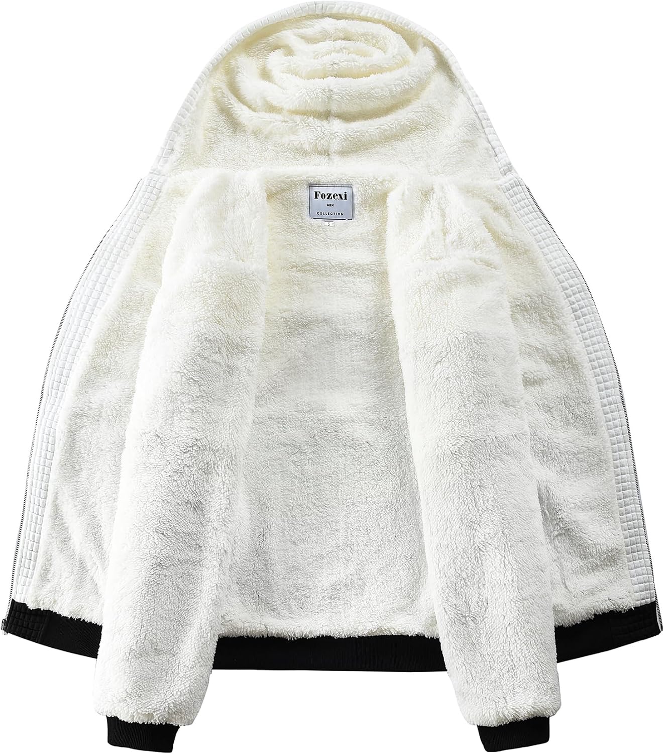 Fozexi Men’s Fleece Heavyweight Full Zip Hoodie Sweatshirt Jacket Hooded for Men