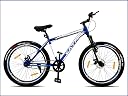 CAYA Fueled 24T Cycle for Kids with Anti Slip Pedals/MTB Mountain Bike with Double Wall Alloy Rims/Front Suspension Single Speed Bicycle for Boys and Girls/Bicycle Ideal for 9+ yrs -(Blue) gallery image