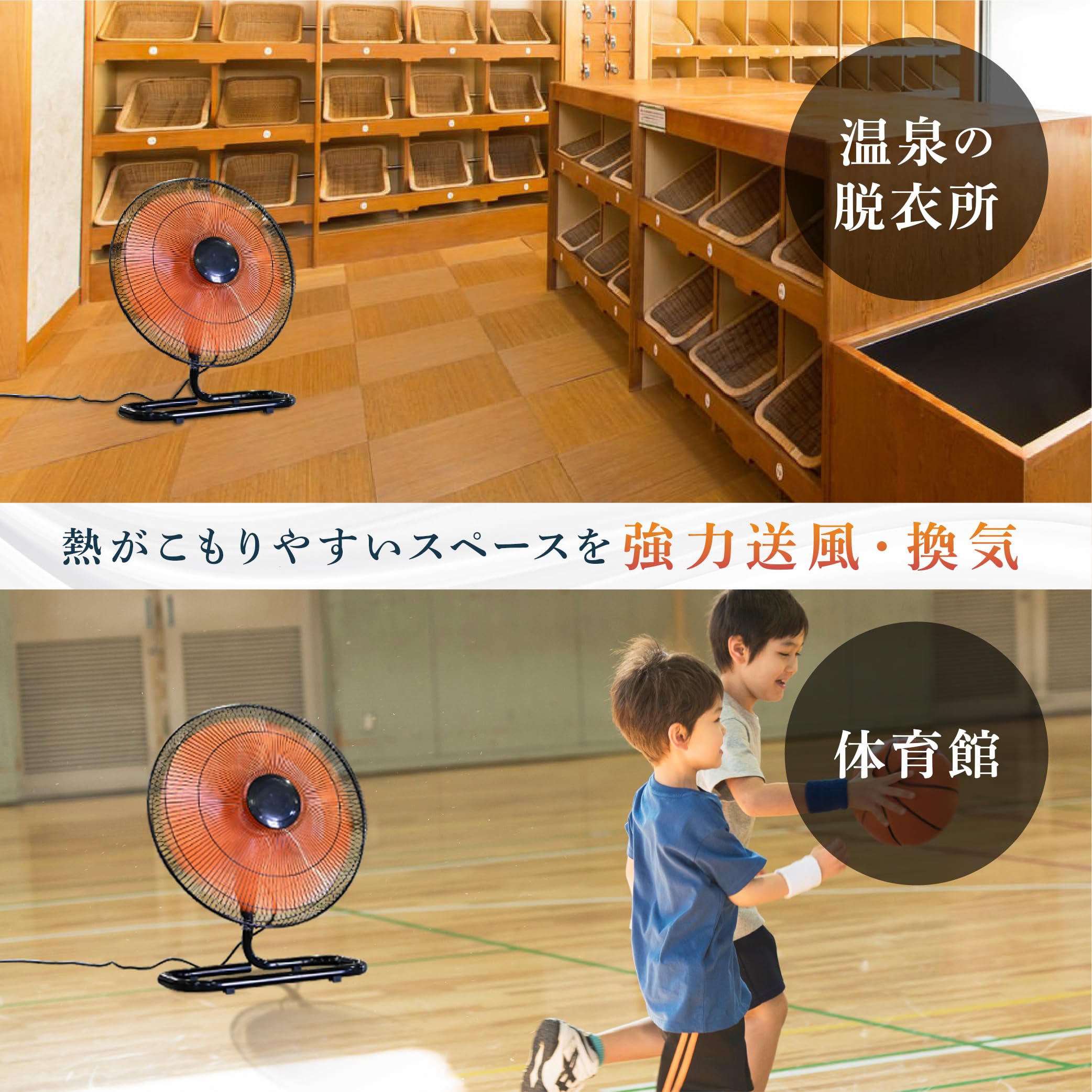 Amazon.co.jp: [山善] 業務用扇風機 45cm 工場扇 大型扇風機 床置き式