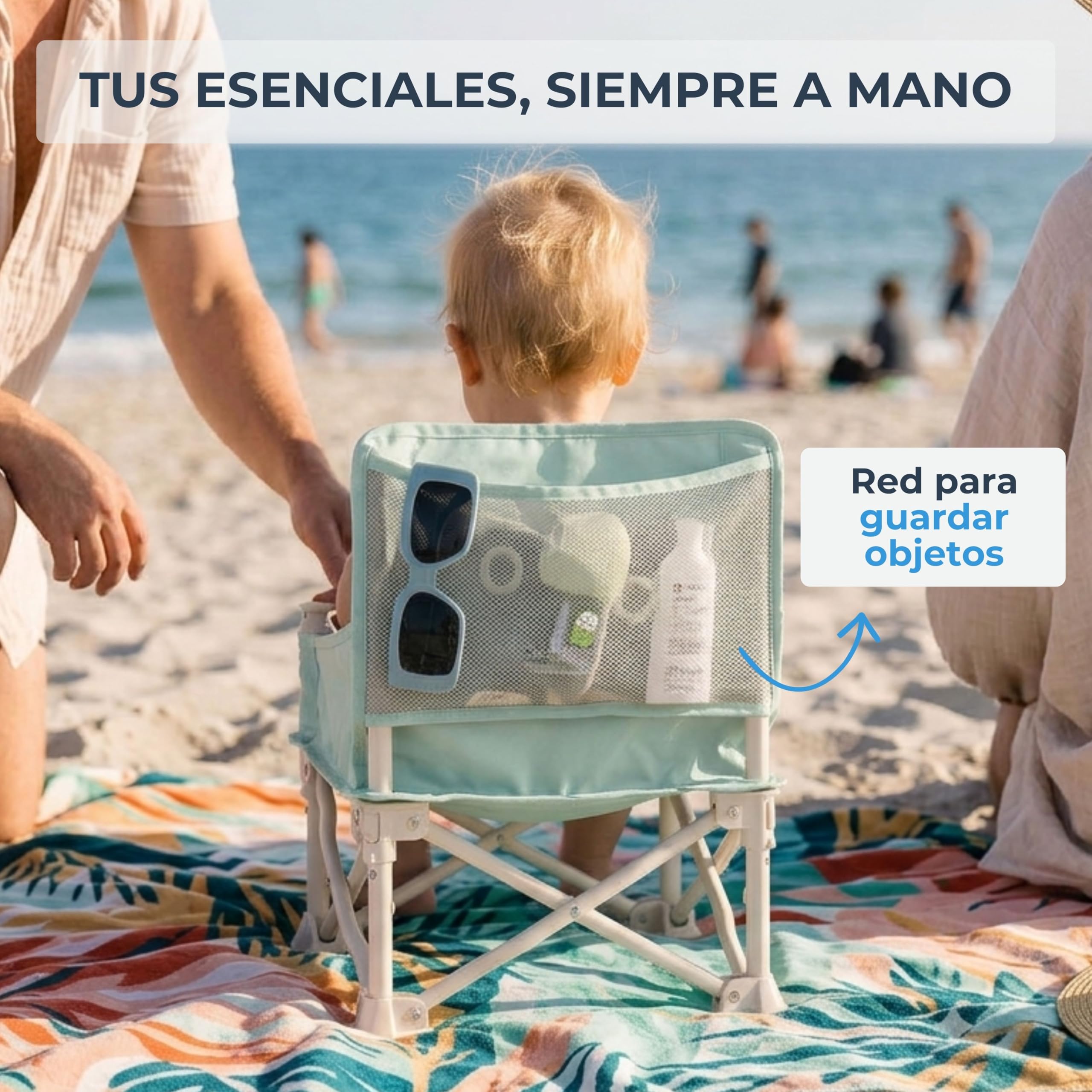 Silla Elevadora Portátil Infantil/Trona con Bandeja - Bebes 6 a 36 Meses (Mint)