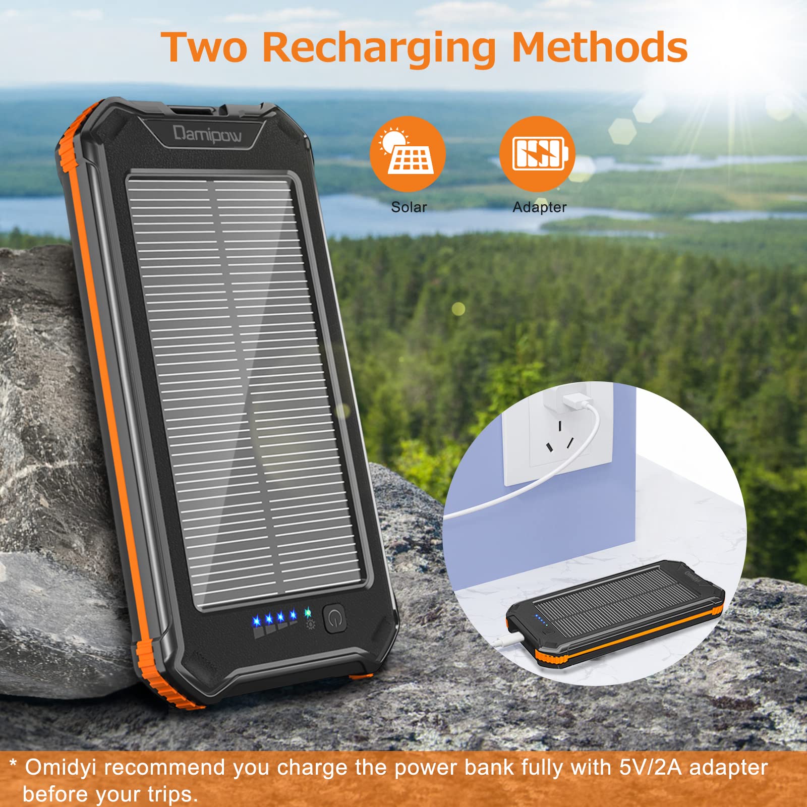 damipow solar power bank