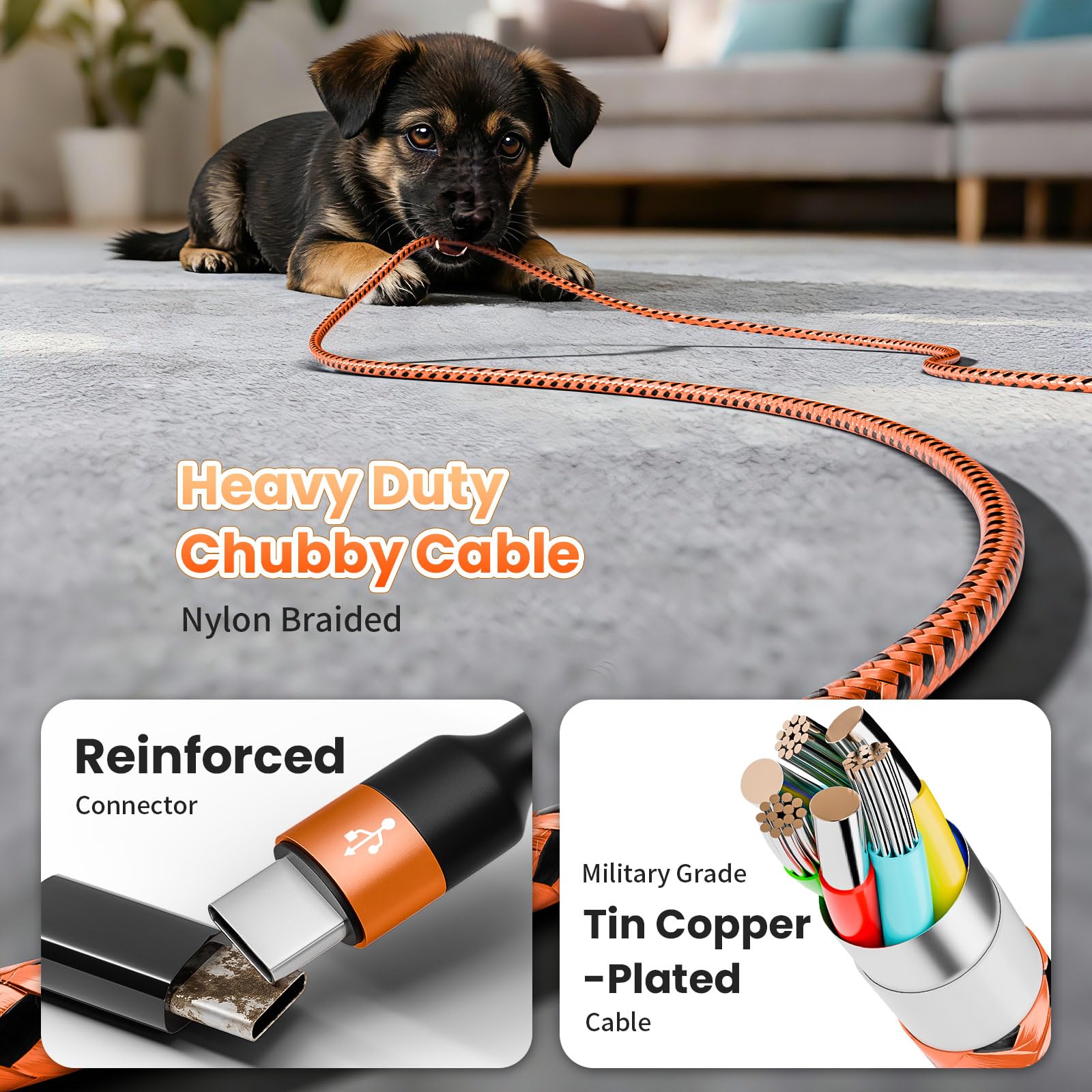 Travel Essentials, cavo di ricarica multi 4 in 1, 3 caricabatterie USB C per iPhone 17, cavo di ricarica multi con 3 tipi C/Lightning, compatibile per iPhone da 17 a 11, Android, Galaxy, iPad