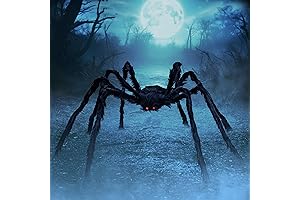 Katchon, Giant House Spider Decoration - 79 Inches for Outdoor Halloween Decor